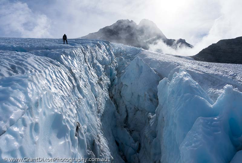 image of Hooker Glacier crevasse 1